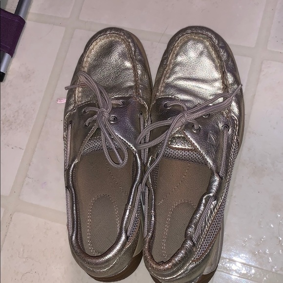 gold sperry shoes - Picture 1 of 3